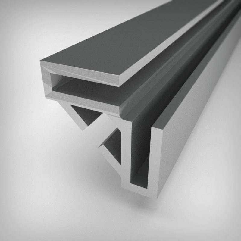 3D light box side vertical pole aluminum