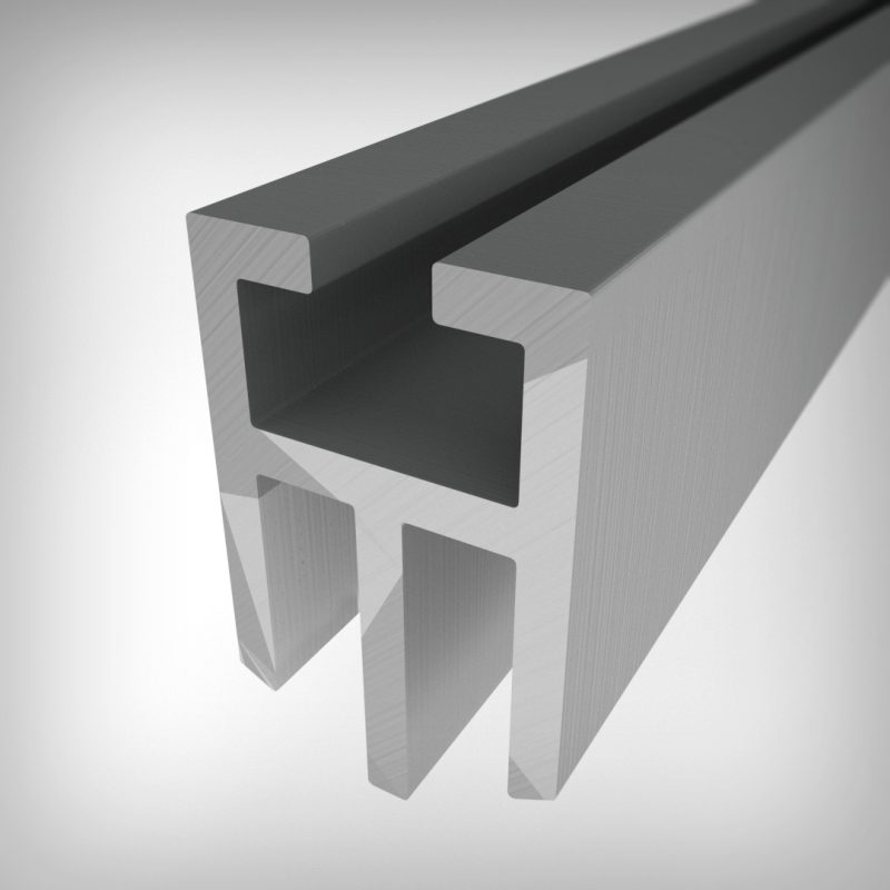 3D light box side vertical support rod aluminum
