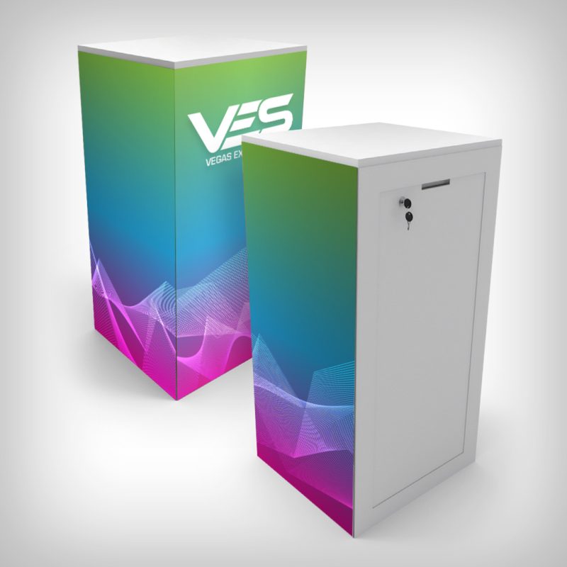 Small exhibit cabinet - 496X496X992MM