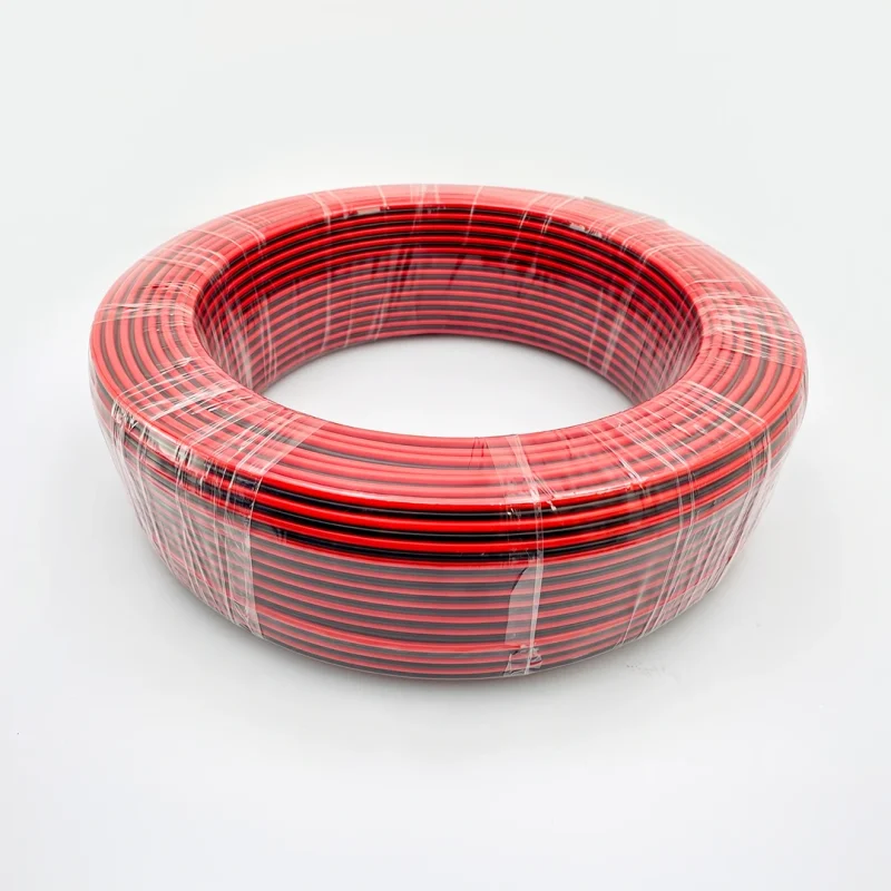 100m Red/Black Exhibit Lighting Wire