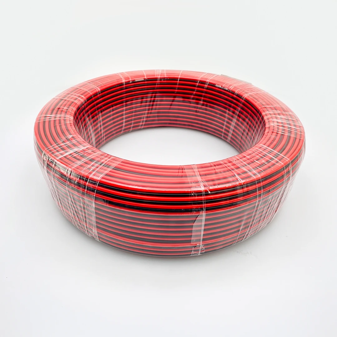 100m Red/Black Exhibit Lighting Wire